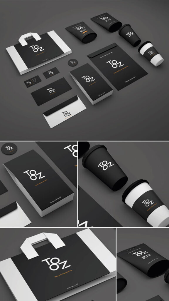 تصميم هوية بصرية احترافية لمقهى كافيه